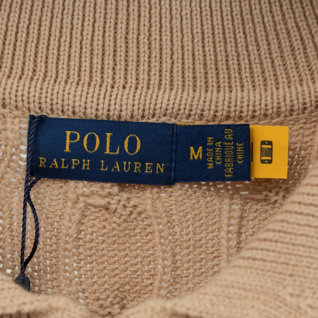 P300 top version (different currencies) You can scan the code to enter the official website Style: Ralph Lauren POLO Ralph Lauren small label embroidery knitted old money style lapel long-sleeved POLO Color: Picture color Size: S-XL Fabric: Pure cotton Accessories: Full set of customized accessories No gender distinction, same style for men and women